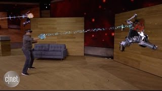 CNET News - Microsoft demos wearable holograms on HoloLens screenshot 4