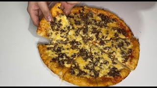 Тесто пицца. Pizza. Пицца с фаршем.