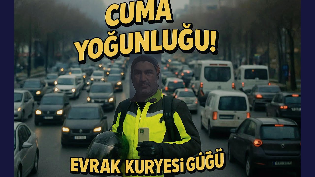 Yoğun  Bir Cuma Günü Evrak Kuryeliği