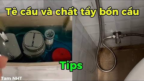 Hướng dẫn cách gắn dây cấp nước vào tê cầu có khoá và sử dụng chất tẩy bồn cầu hiệu quả #tips