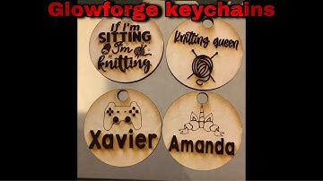 Making keychains with a Glowforge| Colorful Kia