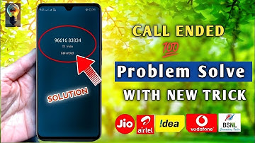 Any type of Sim Call Ended Problem Solved || How To Solve Sim Call Ended Problem | Call Ended