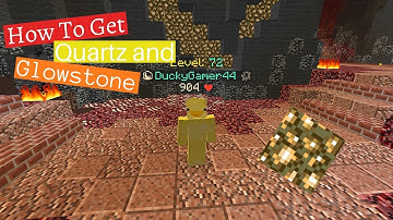 How to Get Quartz and Glowstone [Hypixel Skyblock]