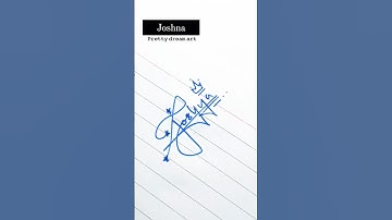 Sign joshna #shorts #autograph #signature #calligraphy #handwriting #satisfying #viral #short #love