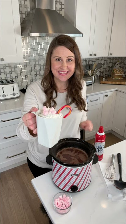 Crock Pot Hot Chocolate! Best Way To Make Hot Chocolate #shorts #hotchocolate #hotcocoa #christmas