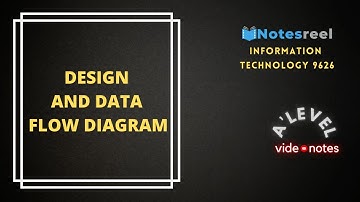 Design And Data Flow Diagram | A Level Notes Information Technology 9626