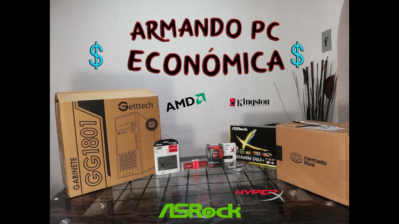 ENSAMBLANDO PC ECONOMICA GAMER CON AMD A6 7400K - YouTube