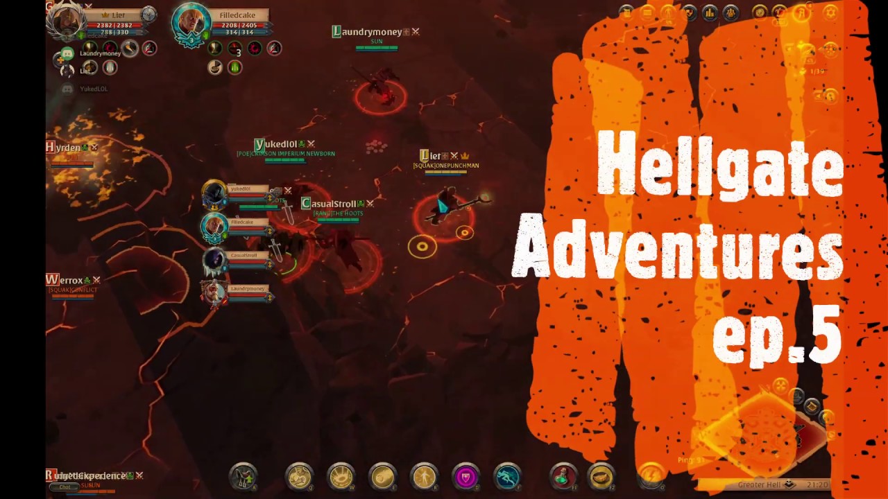 Hellgate Adventures ep.5 | Redemption Healer | 5v5 Damnation Staff + Clarent Blade | Albion Online