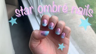 HOW TO: OMBRÉ STAR NAILS!