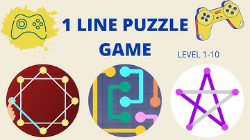 1 Line - How to Solve One Line With One Touch Puzzle Game | Level 1-10 | Gaming Forest