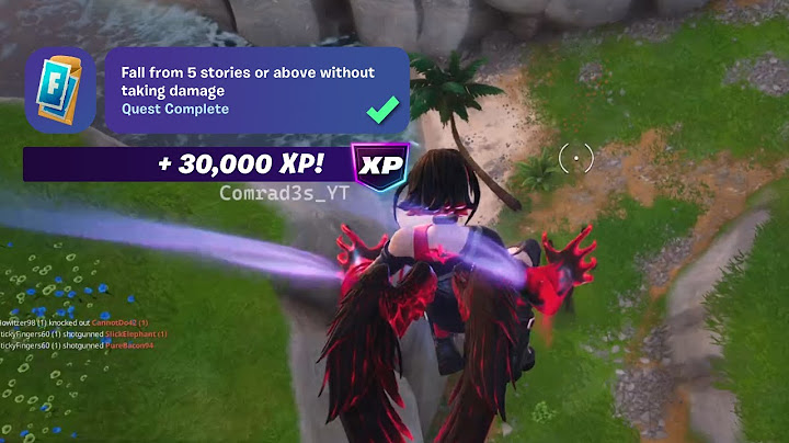 How to EASILY Fall from 5 stories or above without taking damage Fortnite