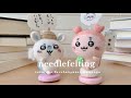 羊毛フェルト｜ちいかわ📗モモンガ＆古本屋さん作ってみた