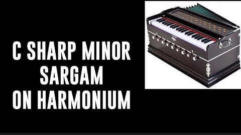 C Sharp Minor Scale Sargam on Harmonium for daily riyaz