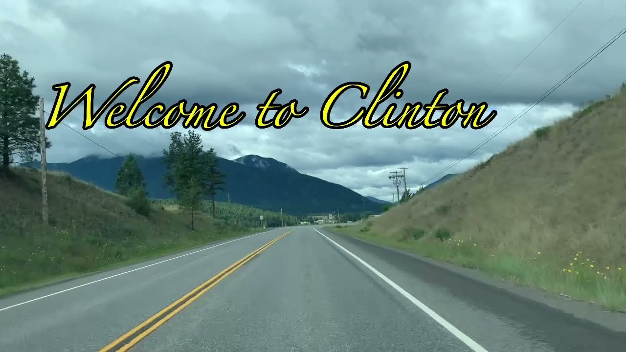 Driving at Highway 97 BC Canada