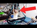 Exchange Student Tries Aerial Silks!! (Funny)