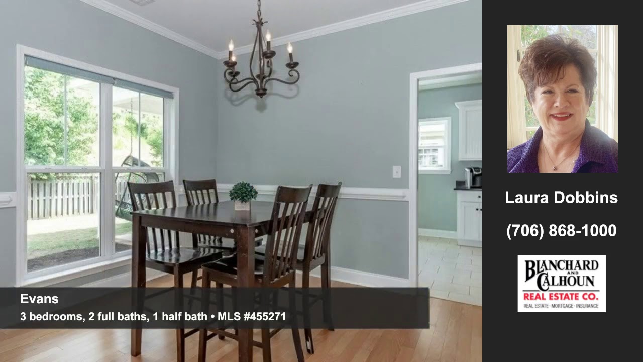 Homes for sale Evans GA 215,000 Blanchard & Calhoun YouTube