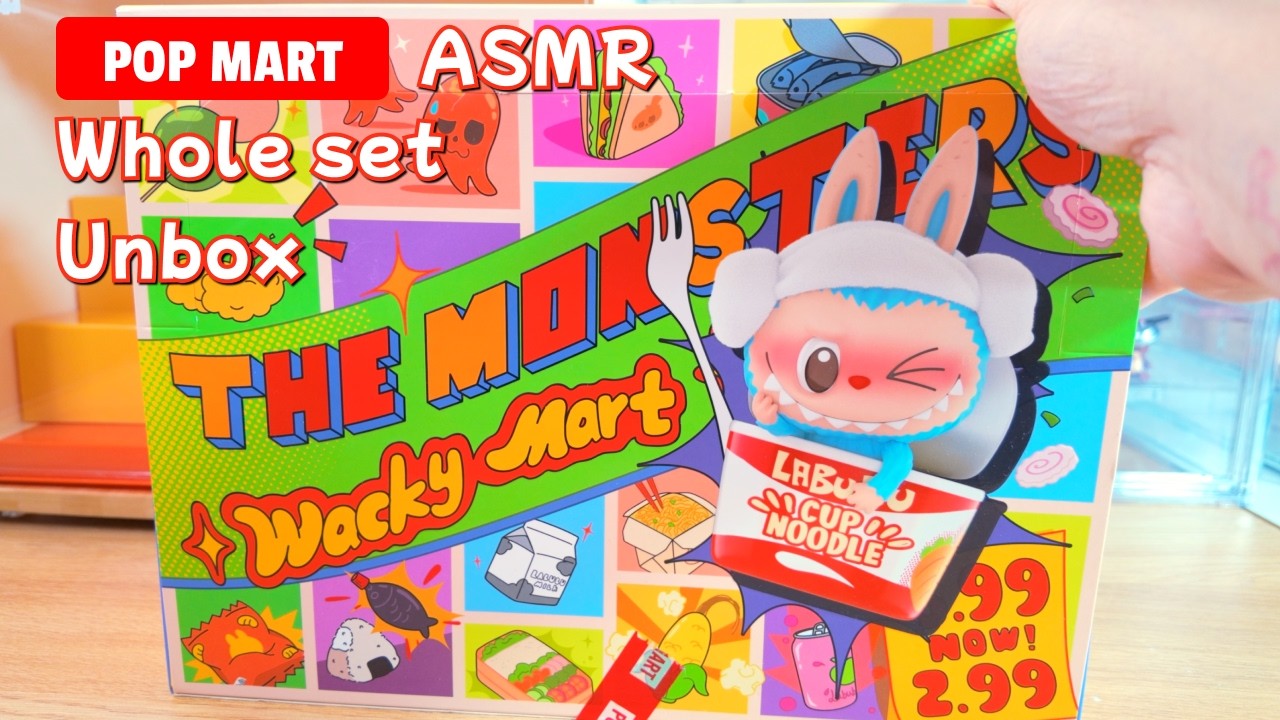 [ASMR] POP MART -  Đập hộp whole set Labubu Wacky Mart Series - Lại có Secret?