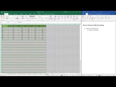 how to remove table formatting in word but keep data