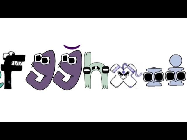 Revamped Matematix's Alphabet Lore band but with Extra Letters and Digraphs  