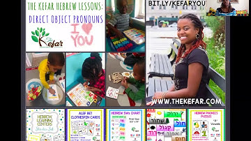 Learn DIRECT OBJECT PRONOUNS in HEBREW   The Kefar Hebrew Lessons