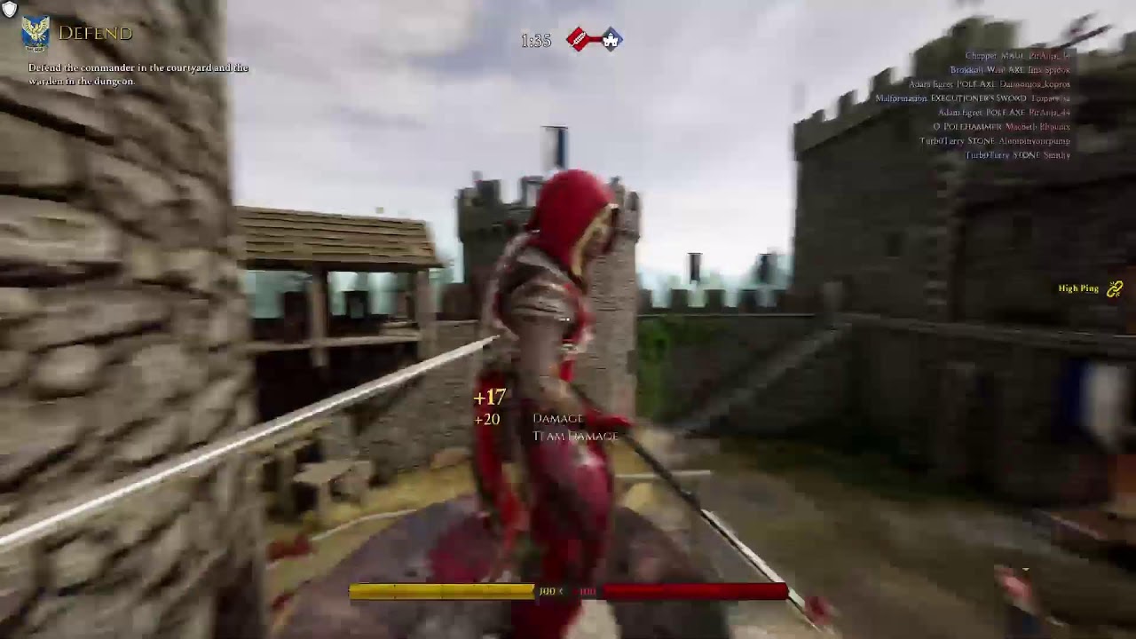 Mordhau Ps5 player playing pc players HARDCORE difficulty