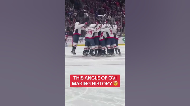 THIS ANGLE OF OVECHKIN’S RECORD GOAL 🤯🤯