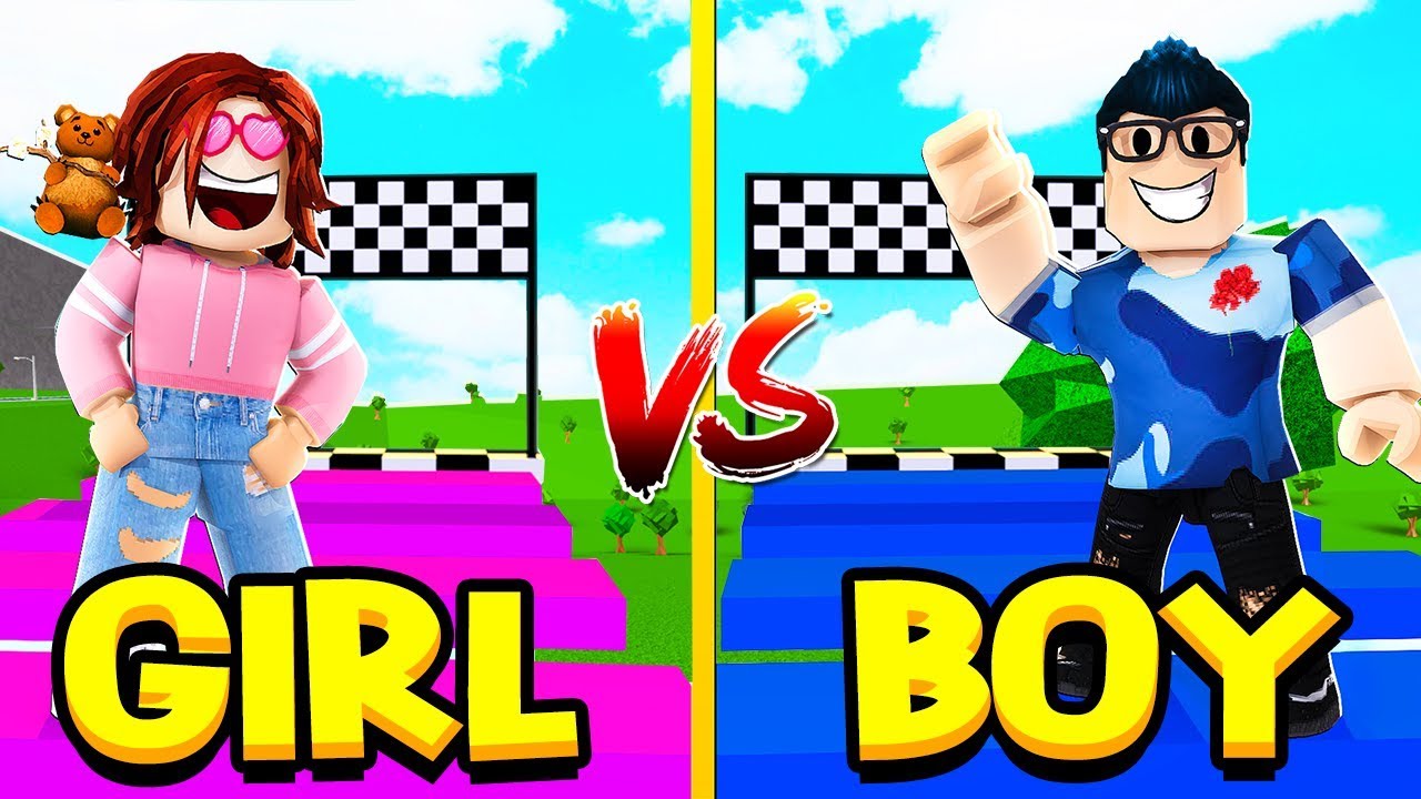 Boy Vs Girl Bloxburg Obby Challenge Roblox Bloxburg Youtube - boy vs girl roblox