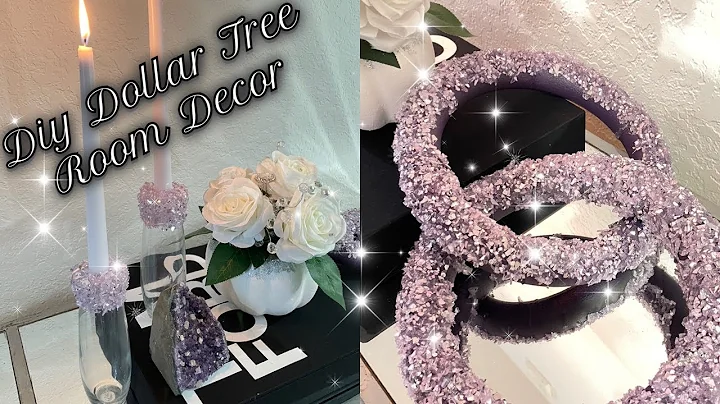 2021 Dollar Tree DIY Room Decor Ideas / DIY Crush Glass Decor / Glam Diy / DIY Decor On Budget