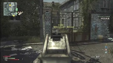 MW3 3 min UMP MOAB gameplay on Fallen rushing HD