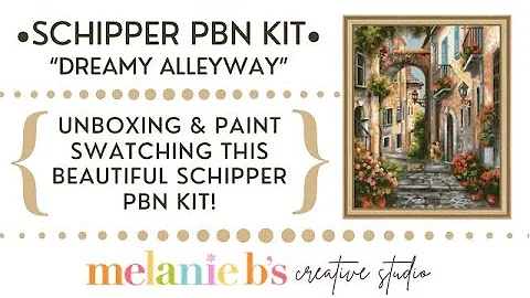 SCHIPPER PAINT BY NUMBERS KIT | "Dreamy Alleyway" | Unboxing, Review & Swatching the Paints | PBN