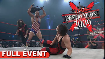 Destination X 2009 | Full PPV |  Sting vs Angle - Jeff Jarrett Guest Ref - Mick Foley Guest Enforcer