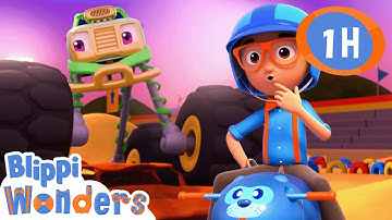 Monster Truck | Blippi Wonders | Cars, Trucks & Vehicles Cartoon | Moonbug Kids