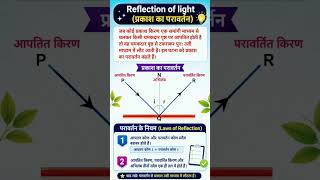 #physics प्रकाश का परावर्तन (reflection of light) परावर्तन के नियम(laws of reflection) #upsi #upp
