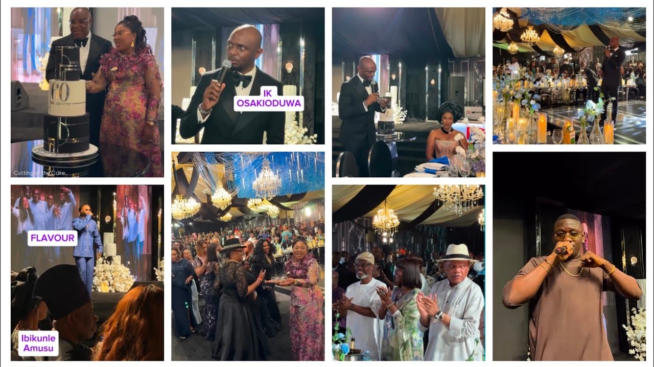 Flavour,notable personalities at MR. GABRIEL OGBECHIE's elaborate