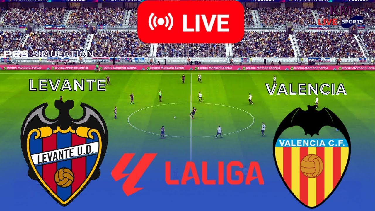 LIVE 🔴 | Levante vs Valencia - La Liga 2025/26 | PES 2021 Simulation ...