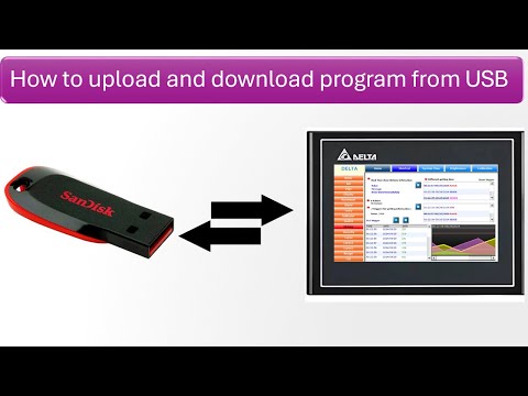 delta hmi program download using pendrive | delta hmi program download using usb | #deltaplc