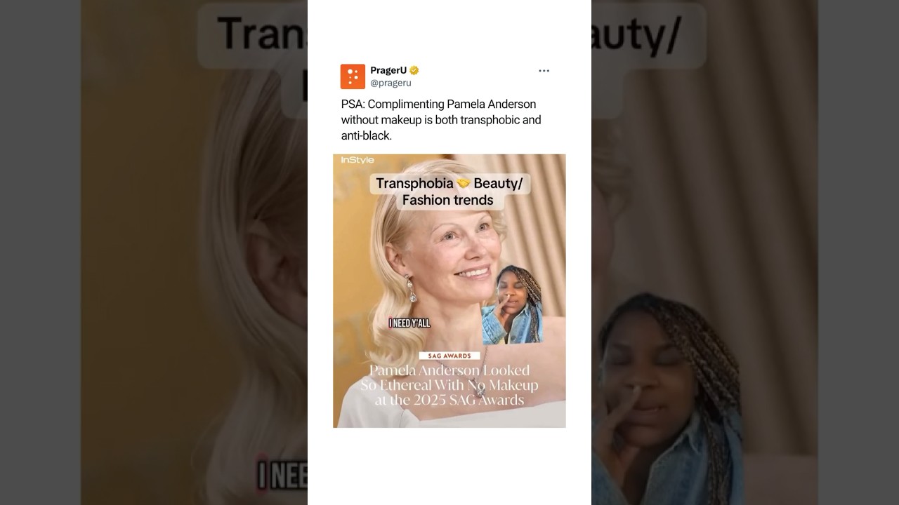 Complimenting Pamela Anderson is....Transphobic? 😂