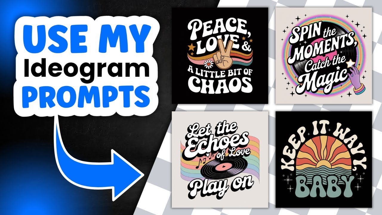 How I Used IDEOGRAM 2A AI to Create Retro Groovy T Shirts – Easy & Fast ...