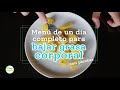 💪🏽 MENÚ VEGANO DE UN DÍA COMPLETO PARA BAJAR GRASA CORPORAL | 2,200 kcal hombres y 1,900 mujeres