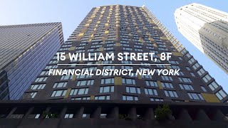 15 William Street, 8F -- Modern, sleek, and spacious one-bedroom
