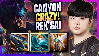 CANYON CRAZY GAME WITH REK'SAI! - GEN Canyon Plays Rek'sai JUNGLE vs Lee Sin! | Season 2024