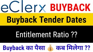 eClerx Buyback Tender Date | eClerx Buyback Update | eClerx Buyback | Buyback of Shares | Buyback