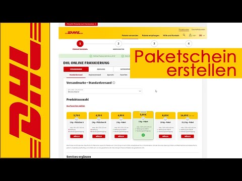 DHL Paketschein online erstellen und kaufen (QR Code für Packstation)