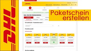 DHL Paketschein online erstellen und kaufen (QR Code für Packstation) -  YouTube