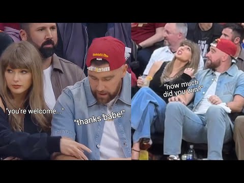 LIP-READING the FULL CONVERSATIONS between Taylor Swift and Travis Kelce at Knicks Vs Cavaliers game