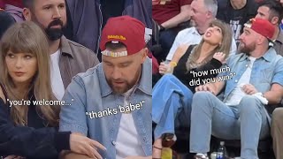 LIP-READING the FULL CONVERSATIONS between Taylor Swift and Travis Kelce at Knicks Vs Cavaliers game
