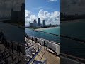 Beautiful Views of Cruise Sailing Away from Miami #shorts