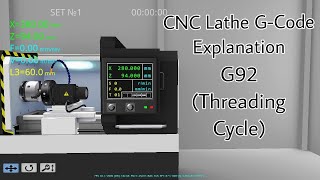 CNC Lathe G-Code Explanation #05 || G92 (Threading Cycle)