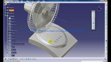 Catia V5 Tutorials|P2 How to create a Table Fan|Product Design Engineering Beginner