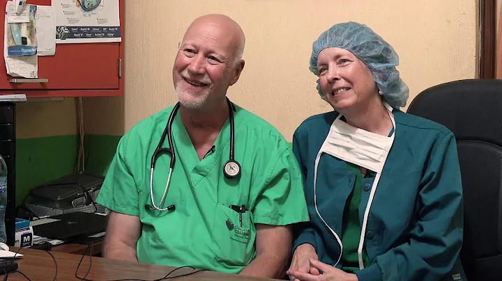 Dr  Mark Blackman and Karen Blackman, RN  voluntee...